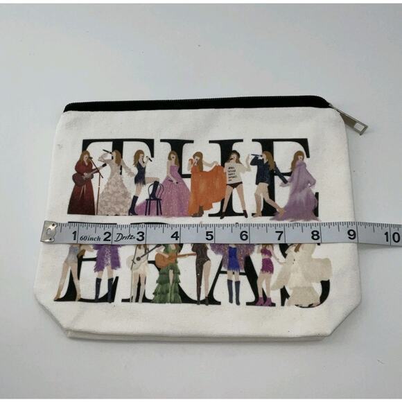 Taylor Swift The Eras Tour Inspired Makeup Bag Pencil Case Pouch Canvas New NIP - Picture 4 of 5